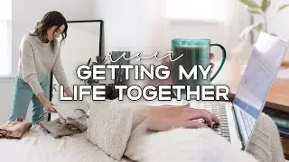 GETTING MY LIFE TOGETHER | Post-Travel Reset Routine, Unpacking, Grocery Haul, Plant Care & More!