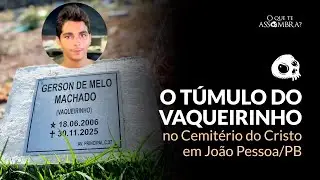 O túmulo do Vaqueirinho no Cemitério do Cristo Redentor - João Pessoa, Paraíba.