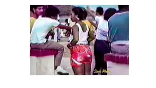 Fiesta en Playa Kobbi en 1986
