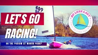 Dinghy racing at Manor Park, where I wasn't quite last!