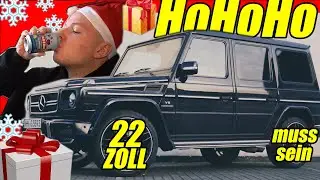 Weihnachtsmann bringt neue Felgen f&uuml;r den AMG