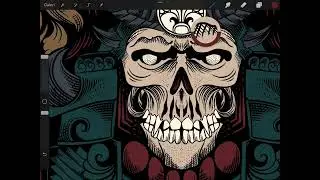 PROCREATE DESAIN KAOS SABLON