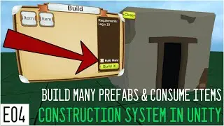 Build Many at a Time and Consume Resources - Gameobject Build System in Unity (VR) E04