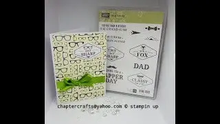 Truly tailored card stampin up