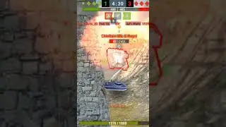 FV4005 with 1,640 damage clip!! #shorts #tankgame #tanks #wotblitz