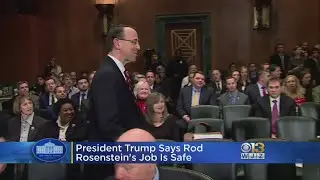 Trump Says He Has No Plans To Fire Rosenstein