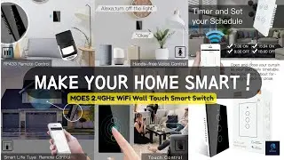 MOES WiFi Smart Touch Switch | Full Functions & Features Explained! #smarthome# WiFiSwitch