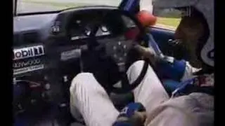 Peter Brock struggling with a broken gearbox 1993