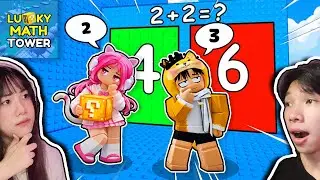 Leo Tháp Làm Toán Mở Lucky Block Troll Người Yêu 🤔 Ngáo Và Kemy Lucky Math Tower Roblox 🧠