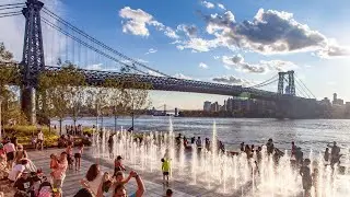 Domino Park | Williamsburg | Brooklyn | 4K Walk New York (July 2022)