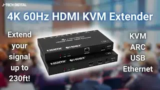 KVM-удлинитель HDMI 4K 60 Гц с ARC, Ethernet, USB: Обзор продукта