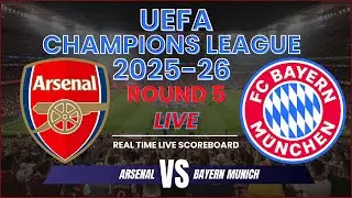 Arsenal vs Bayern Munich Live Scores | 2025-26 UEFA Champions League Round 5