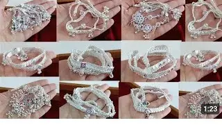 Silver payal design 2025 / chandi payal design /silver anklet designs / new daily wear silver anklet