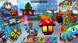 Pixel Gun 3D - COLONIST and Gadgets in the Battle Royale [Jetpack, Fire Mushroom, Nuclear Grenade]