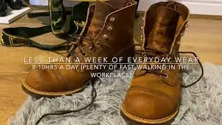 Red Wing Iron Rangers 8085 Copper - On-Feet Different Trousers + New Look After Leather Protector
