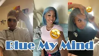Let's Try Blue Hair!💙Most Affordable Lace Frontal Bob Wig  Installation & Review✨✨