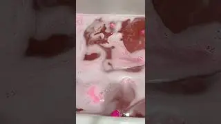 pink bath 🛁💗🎀 #asmr #aesthetic #pink #bath #satisfying