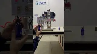 ESKO Semi Automatic Capping Machine For Screw On Flip Top Cap Pump Trigger Plastic Glass Bottle