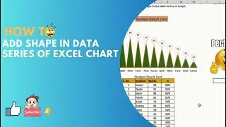 How To Add Shape In Excel Chart | Change Style In Chart | Filled Shape Chart