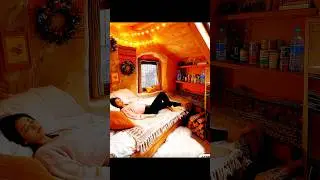 Cozy Cabin Bedroom Tour 🔥 | Warm Wooden Aesthetic Room Setup 2025 #shorts #aesthetic #relaxing #home