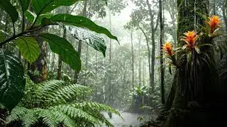 Rainforest Rain Sounds for Sleep & Focus | Tropical Jungle Ambience (3 Hours)
