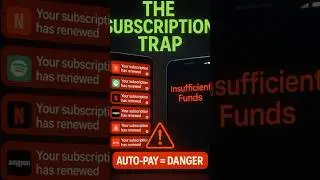 💸The Subscription Trap &ndash; Why You&rsquo;re Always Broke #savemoney #subscriptiontrap #autopay