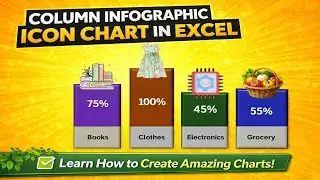 Column Infographic Icon Chart in Excel | Step-by-Step Tutorial