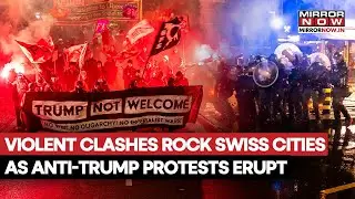 Davos 2026: Anti-Trump Protesters Clash With Police In Switzerland Ahead Of US President's Arrival