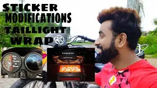 Hero splendor plus ibs i3s normal bike sticker modifications