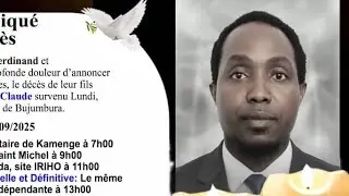 Enterrement de Feu Ndimubandi Jean Claude