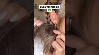 Kısa sa&ccedil;lar i&ccedil;in &ouml;rg&uuml; modeli &ccedil;ok tatlı😍