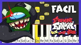 Ejected - Friday Night Funkin' VS Impostor V3 - TUTORIAL PIANO F&Aacute;CIL