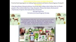 Gou/Cow Products and Medicine Practical Training-Bhakti Bhushan -1