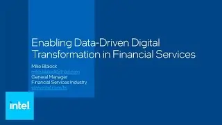 Google Cloud Financial Services: Intel Builds Industry Innovation to Transform Your Business | Intel