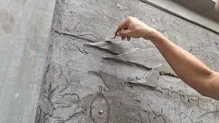 How i sculpt clouds sky mountains trees cement sand