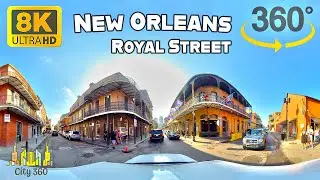 New Orleans - Royal Street - VR 360 8K Video