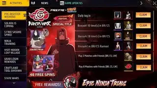 EPIC NINJA TRIALS NEW EVENT | ALL ABILITY UPDATES 😳 | FREE FIRE NEW EVENT