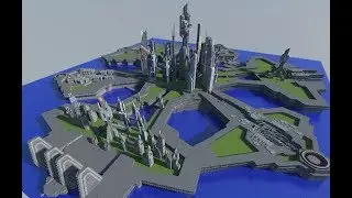 Building the City of Atlantis from Stargate in Minecraft