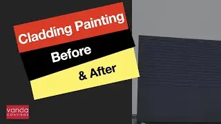 Cladding Painting UK by Vanda Coatings. Before and After Case Studies #claddingpainting