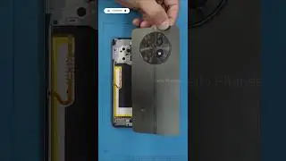 Задняя панель Realme 12x 5G открыта | Как снять заднюю панель Realme 12x 5G пошагово #realme #shorts