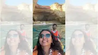 Kayaking Benagil Sea Caves, Portugal 🌊🐬🛶 #kayaking #benagil #portugal #atlanticocean #europe