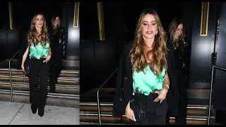 Sof&iacute;a Vergara and her son Manolo grab dinner at Steak 48 restaurant in Beverly Hills!