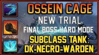 New Trial FINAL BOSS HARD MODE | Ossien Cage Tank POV Subclass: DK/Warden/Cro