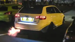 500+HP Stage 3 MRC Audi S3 8p |CRAZY Antilag Flames!