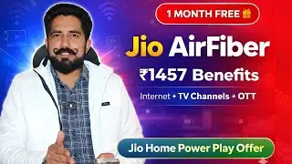 Jio AirFiber 1 Month FREE + ₹750 Cashback! 🏏 Jio Home Power Play Offer Explained