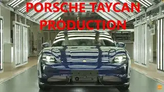 New 2021 Porsche Taycan Production Line -  German Electric Sports Car Factory