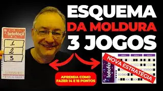 🎯 Ganhe na Lotof&aacute;cil com Apenas 3 Jogos | Esquema Moldura p/ 14 e 15 Pontos