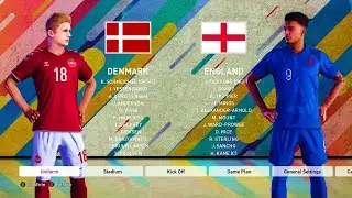 eFootball PES 2020 | UEFA Nations League - Denmark vs England | Gameplay (PC,Xbox One,PS4)