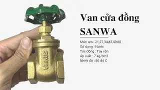 🌏Van cửa đồng SANWA - Van khoá nước đồng