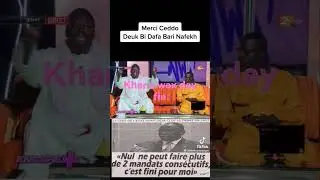 thi&eacute;do mouride revient sur le probl&egrave;me de 3&egrave;me manda comme le disait son excellence